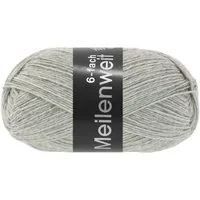 LANA GROSSA Meilenweit 6-fach 150g Unito Häkelwolle, 390 m
