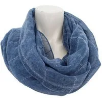 chic4home Loop Dreamy Flair, (1-St. 1-teilig), sommerlicher Damen Loop-Schal Batik-Look mit glitzernden Streifen