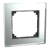 Rahmen Glas einfach diamant/silber, Typ 489160, Schutzart IP20, Schlagfestigkeit IK02 Retail