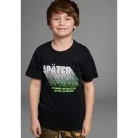 KIDSWORLD T-Shirt SPÄTER...... Kurzarm, perfekte Passform, mit coolen Statements und Sprüchen