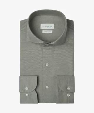 Profuomo - SHIRT X-CUTAWAY SF ARMY Armeegrün - Gr. - 43