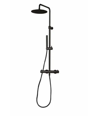 JEE-O Slimline Shower Set, schwarz strukturiert, 800-6613 800-6613