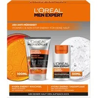 L'ORÉAL PARIS MEN EXPERT Gesichtspflege-Set HYDRA ENERGY GESCHENKSET Set, 2-tlg., mit Vitamin C