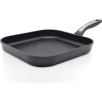 Krüger Steakpfanne Aluguss Grill-Steakpfanne DELTA, 28 x 28 cm, Aluminiumguss (1-tlg), für Induktions-Kochfelder geeignet