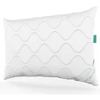 KNERST Kopfkissen Microfaser KomfortFlex Kopfkissen höhenverstellbar 80x80 40x80, Füllung: 100% Polyester, Seitschläfer, Rückenschläfer, Bauchschläfer, Reißverschluss für Füllung-waschbar-allergikerfreundlich,flauschig