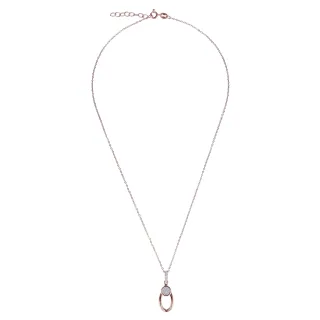 Orphelia 'Ambra' Damen-Kette mit Anhänger aus 925er Sterlingsilber, Rosé, ZH-7439