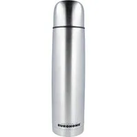 EUROHOME Isolierkanne Edelstahl Isolierflasche Rostfrei mit Satin-Finish, 1 l, (1-St., Thermosflasche 1l, Höhe 32 cm), Thermobecher Kaffee - Trinkflasche mit Trinkdeckel