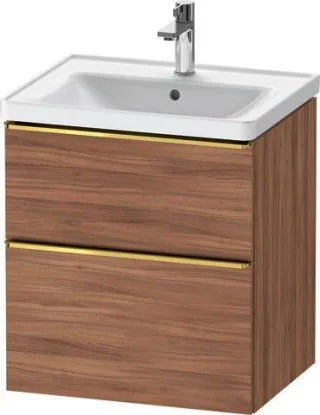 Duravit D-Neo Waschtischunterbau wandhängend Nussbaum Matt 584x452x625 mm - DE4359034790000 DE4359034790000