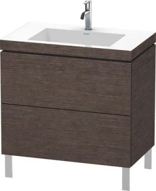 Duravit L-Cube c-bonded Set bodenstehend Eiche dunkel gebürstet Matt 800x480x698 mm - LC6937O7272 LC6937O7272