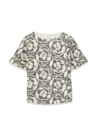 comma - Bluse beige/grau - Gr. - 44