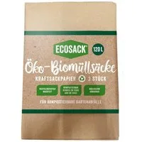 ECOSACK Müllbeutel Biomüllsäcke 120 L, 3 Stück