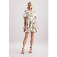 seidensticker Sommerkleid V-Neck Paisley