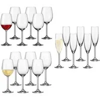 LEONARDO Gläser-Set Daily Wein- und Sektgläser 18er Set, 18-tlg., Glas