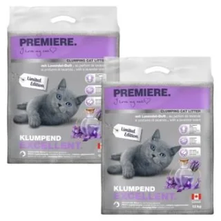 PREMIERE Excellent Klumpstreu Katze Lavendel-Duft 2x12 kg