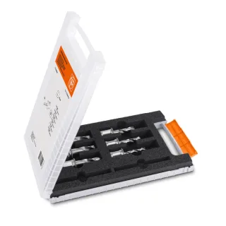 Fein HSS Spiralbohrer-Set mit 3/4 in Weldon-Aufnahme - 63111018020