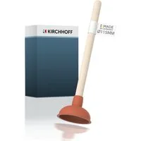 Kirchhoff Pümpel Ausgussreiniger, Ø 140 mm, mit Holzgriff, L: 11.5 cm