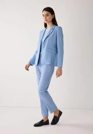 MORE & MORE - taillierter Blazer blau - Gr. - 36