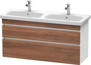 Duravit DuraStyle Waschtischunterbau wandhängend Nussbaum & Weiß Matt 1230x448x610 mm - DS649807918 DS649807918