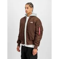 Alpha Industries Bomberjacke MA-1 ZH Back Print Kunstfaser, slim fit