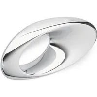 SO-TECH® Möbelgriff SW63 BA 32 mm Chrom poliert Designgriff oval, Griff Schrankgriff Schubladengriff - incl. Schrauben