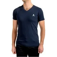 Philip Plein T-Shirt Herren V-Neck Retro Slim fit in bedruckter PP Geschenkbox