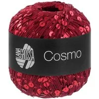 LANA GROSSA COSMO Häkelwolle, 260 m (Beilaufgarn aus Baumwolle mit großen und kleinen Pailletten), 100 g