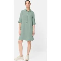 camel active Sommerkleid mit Knopfleiste Dreiviertelarm