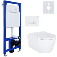 Belvit WC-Komplettset BELVIT WC-Komplettset Hänge WC Soft-Close Vorwandelement