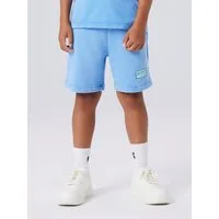 Name It Sweatshorts NKMFANDEL SWEAT SHORTS UNB NOOS Baumwolle, elastisches und verstellbares Bündchen, mit Aufdruck