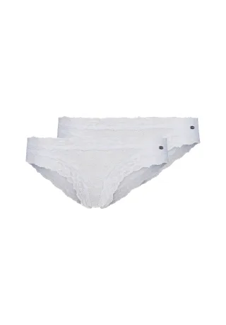 SKINY - Skiny Damen Rio Slip Doppelpack SKINY ADVANTAGE Lace white - Gr. - 36