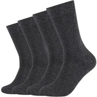 Camano Socken ca-soft (4-Paar) verstärkter Fersen- und Zehenbereich