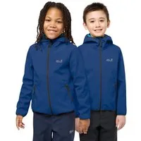 Jack Wolfskin Softshelljacke FOURWINDS JACKET KIDS mit Windschutzblende und Kinnschutz, wasserabweisend, windabweisend