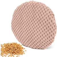 Amilian Kirschkernkissen rund Ø16 cm - Wärmekissen Mikrowelle & Kältekissen - Körnerkissen, Mikrowellenkissen, für Nacken, Schulter, Bauch, Hände, punktuelle Wärme - mikrowellengeeignet