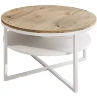 Lookway Couchtisch CIRI-X LOFT mit Ablage (1 Tisch), Durchmesser: ⌀ 70 cm