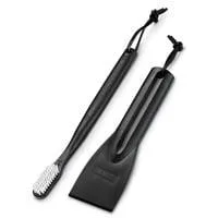 Reinigungs-Set 6202, 2-teilig, Grill-Reinigungsbürste schwarz