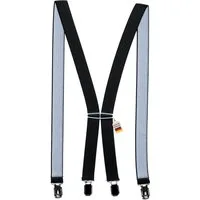 ZUKUNFTSENKEL Hosenträger Schmaler Hosenträger - Sicherer Halt Damen & Herren 2,5cm X-Form (Für Damen und Herren) 4 Starke Clips, Deutsche Herstellung, Elastisch
