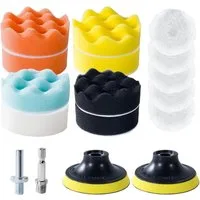 Youyijia Polierschwamm 80mm Polierschwämme Pads, 17 STK Polierschwamm Auto Set, (17 St)