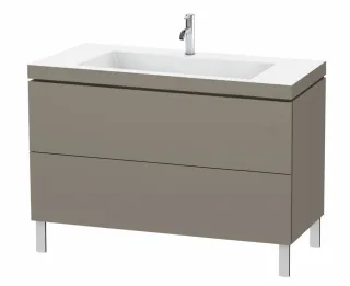 Duravit L-Cube c-bonded Set bodenstehend Flanell Grau Seidenmatt 1200x480x698 mm - LC6939O9090 LC6939O9090