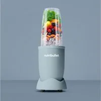 nutribullet Standmixer Pro NB907MASL- kompakter Mixer, 900W, Hellblau, 900 W, Drücken, drehen, mixen, starker Motor,Becher+Zubehör spülmaschinenfest