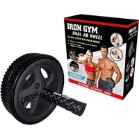 Luna24 simply great ideas... Bauchmuskelmaschine Iron Gym Dual Ab Wheel, Bauchmuskel, Rückenmuskel, Fitness