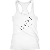 Neverless Tanktop Damen Tank Top Vögel Birds Fly Racerback Tanktop Trägertop