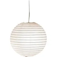 TRIO Leuchten LED Pendelleuchte, LED wechselbar, Warmweiß, japanische Papier-lampen, chinesische Lampenschirm Lampion Weiß, Ø40cm