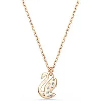 Swarovski Kette mit Anhänger Schmuck Geschenk Swan Halskette, mit Swarovski® Kristall, Zirkonia (synth)