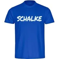 multifanshop T-Shirt Herren Schalke - Textmarker - Männer