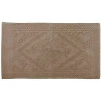 Grafelstein Badematte Badematte LODGE caramel braun Duschvorleger 50x80cm Farmhouse Landhaus, Baumwolle