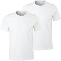 s.Oliver T-Shirt Casual (2-tlg) mit Logo, schlicht, unifarben, Basic, moderner Look im 2er Pack