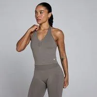 MP Damen Tempo Nahtlos Neckholder Top - Dunkle Trüffel - L