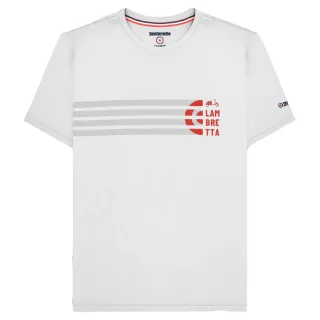 Lambretta - "SS25" T-Shirt Stripes für Herren (Weiß)