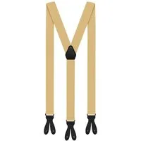 ZUKUNFTSENKEL Hosenträger Hosenträger Herren 3,5 cm Breite Y-Form mit Knopfverschluss (Deutsche Produktion, Komfortabel) Lederriemen Knopfverschluss, ohne Clips