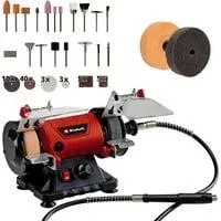 Doppelschleifer TC-XG 75 Kit rot/schwarz, 150 Watt, umfangreiches Zubehör-Kit für Polier- und Schleifarbeiten